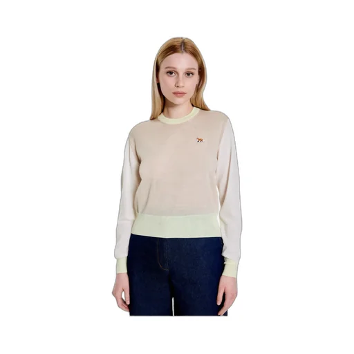 Wool Round-Neck Long-Sleeve Sweater