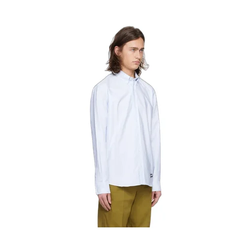 Logo Embroidered Long-Sleeved Shirt