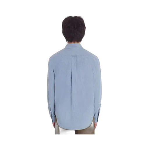 Fox Head Patch Denim Shirt