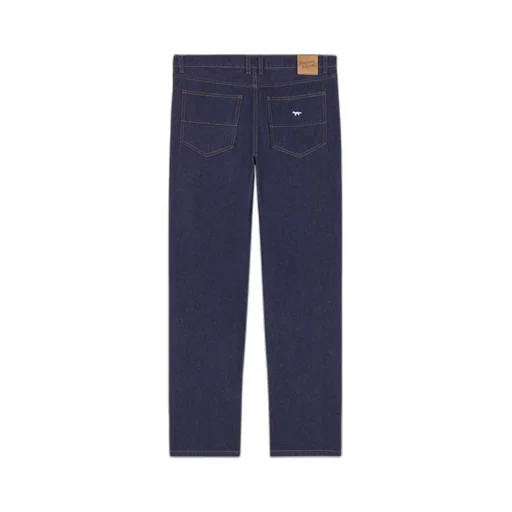 Mid-Waisted Straight-Leg Jeans