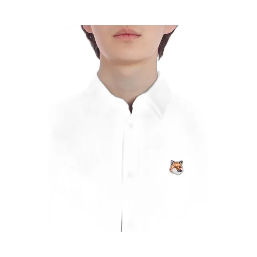 Fox Head Patch Denim Shirt