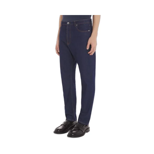 Mid-Waisted Straight-Leg Jeans