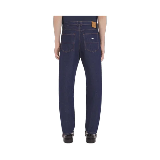 Mid-Waisted Straight-Leg Jeans