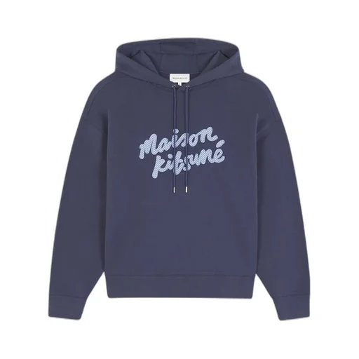 Logo Patch Drawstring Hoodie