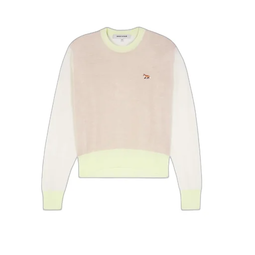 Wool Round-Neck Long-Sleeve Sweater