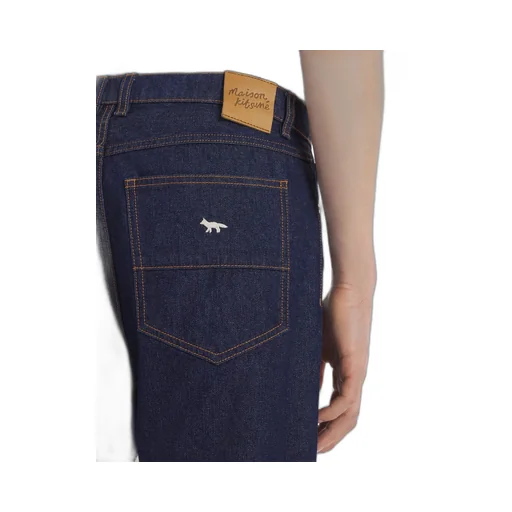Mid-Waisted Straight-Leg Jeans