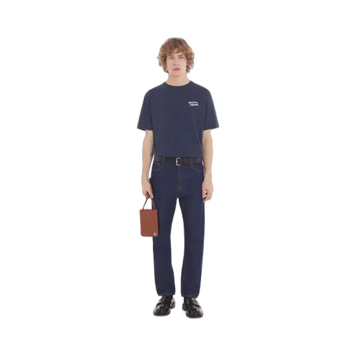 Mid-Waisted Straight-Leg Jeans
