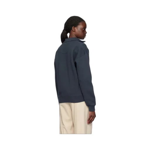 Logo Printed Half-Zip Sweatshirt