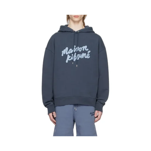 Logo Patch Drawstring Hoodie