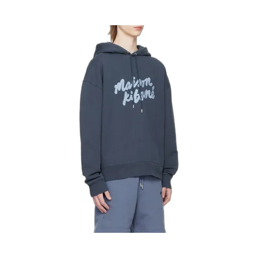 Logo Patch Drawstring Hoodie