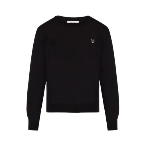 Bold Fox Head Patch Knitted Jumper