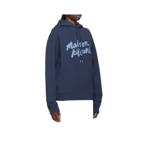 Logo Patch Drawstring Hoodie