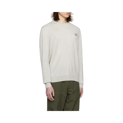 Bold Fox Head Patch Knitted Jumper
