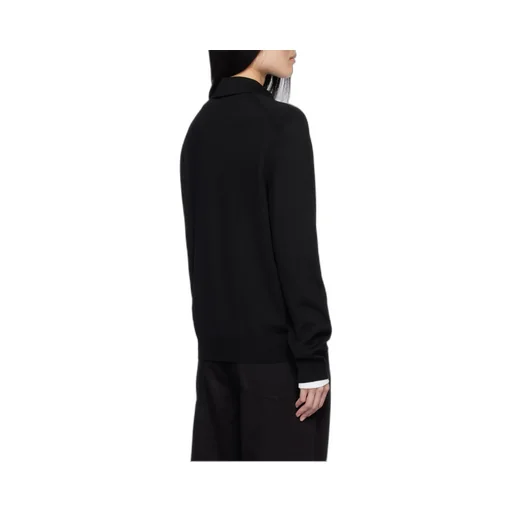 Fox Head Patch Fine-Knit Polo Shirt