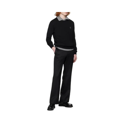 Bold Fox Head Patch Knitted Jumper