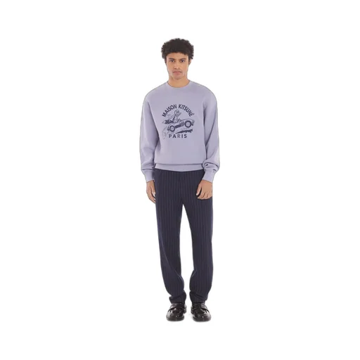 Racing Fox Printed Crewneck Sweatshirt
