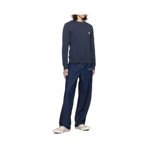 Chillax Fox Patch Crewneck Sweatshirt