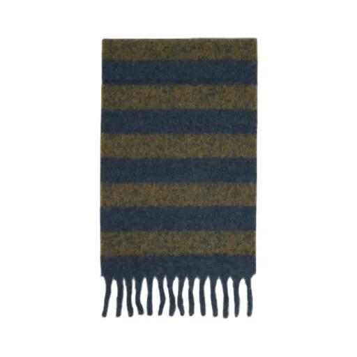 Striped Tassel Scarf