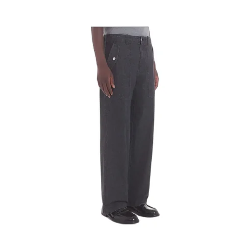 Logo Patch Wide-Leg Jeans