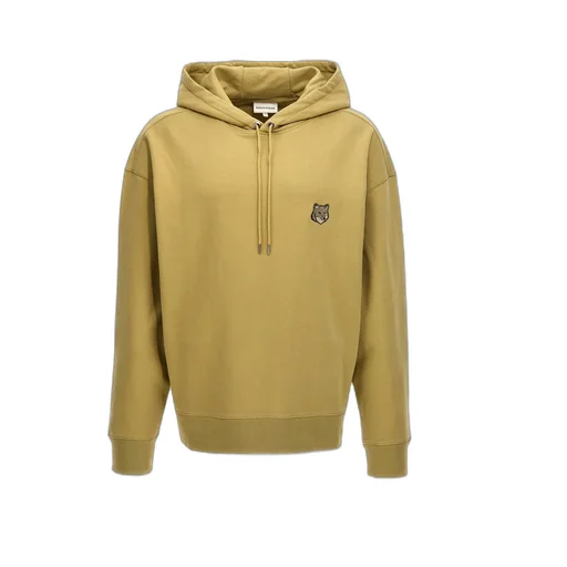 Bold Fox Head Patch Drawstring Hoodie