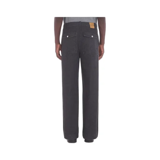 Logo Patch Wide-Leg Jeans