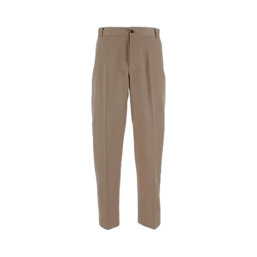 Logo Embroidered Straight-Leg Trousers