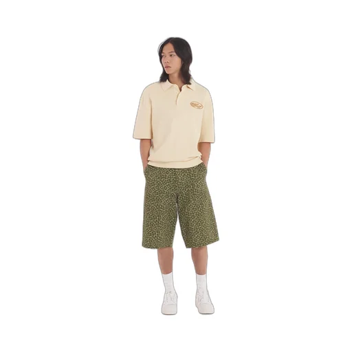 Oversize Textured Polo Shirt
