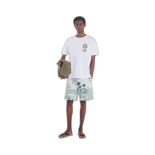 Flower Printed Crewneck T-Shirt