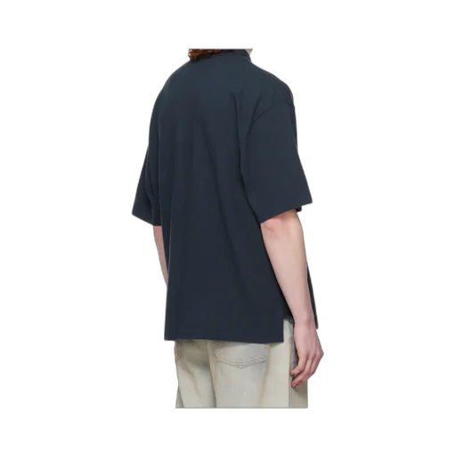 Bold Fox Head Patch Oversized Polo Shirt