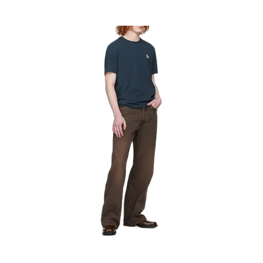 Chillax Fox Patch Crewneck T-Shirt