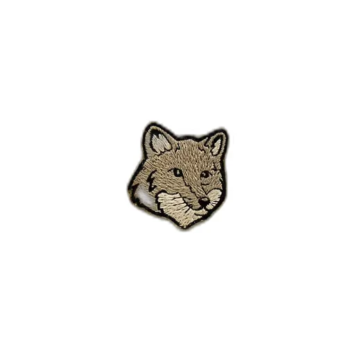 Bold Fox Head Patch Drawstring Hoodie