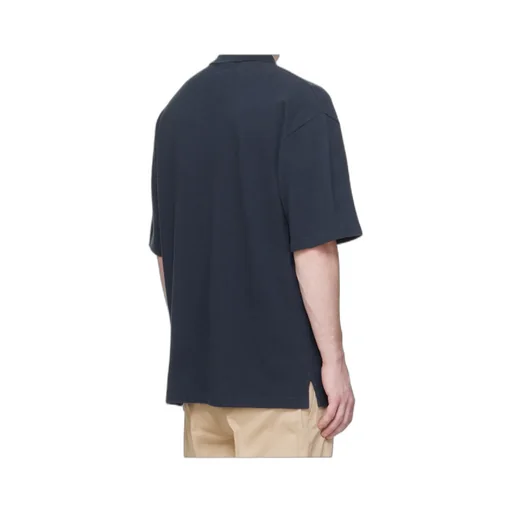 Bold Fox Head Patch Oversized Polo Shirt