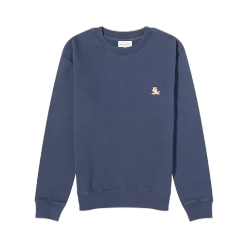 Chillax Fox Patch Crewneck Sweatshirt