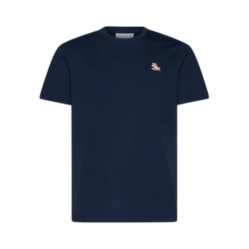 Chillax Fox Patch Crewneck T-Shirt