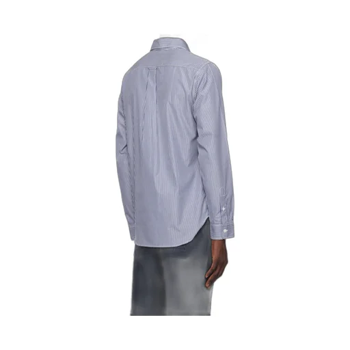 Fox Head Patch Striped Shirt
