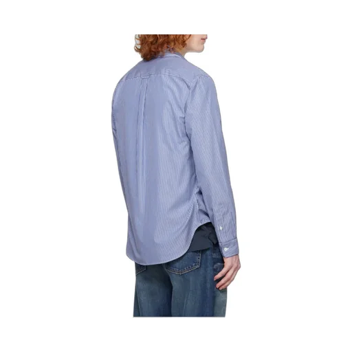 Fox Head Patch Striped Shirt
