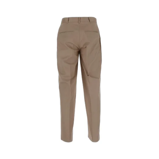 Logo Embroidered Straight-Leg Trousers