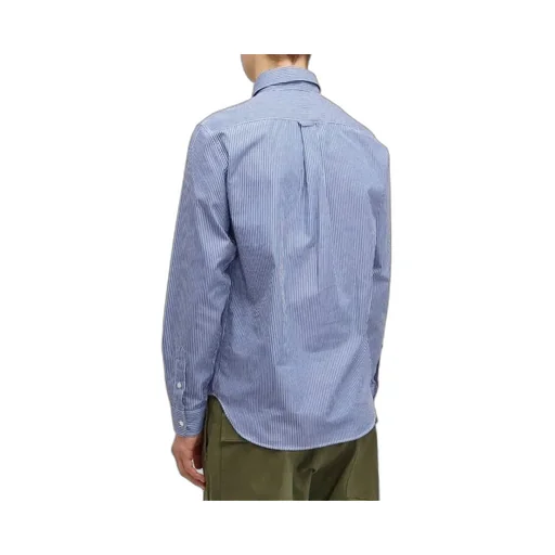 Fox Head Patch Striped Shirt