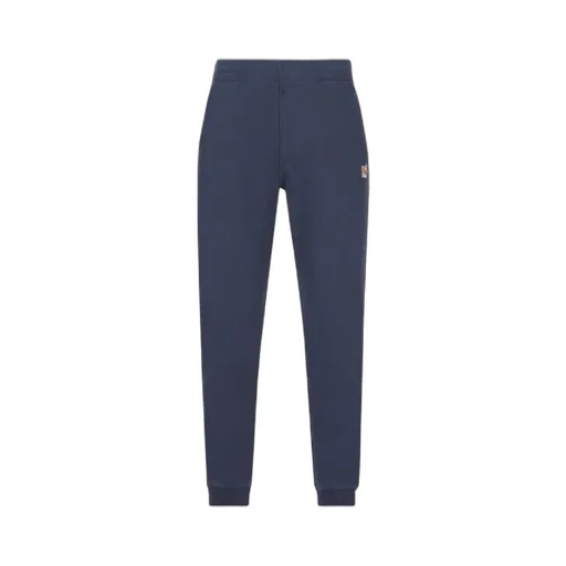 Fox Head Patch Elastic Waist Jogging Pants
