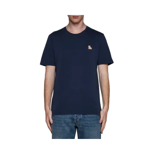 Chillax Fox Patch Crewneck T-Shirt