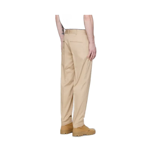 Logo Embroidered Straight-Leg Trousers