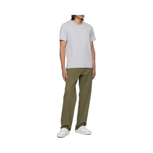 Chillax Fox Patch Crewneck T-Shirt