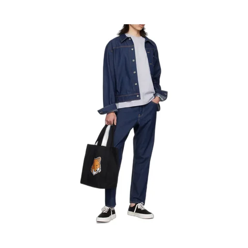 Chillax Fox Patch Crewneck T-Shirt