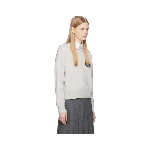 Logo-Intarsia Wool Jumper