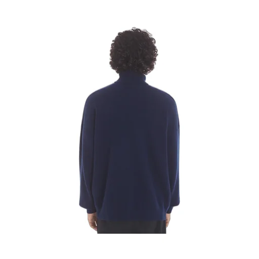 Roll-Neck Fox Head Intarsia Knit Jumper