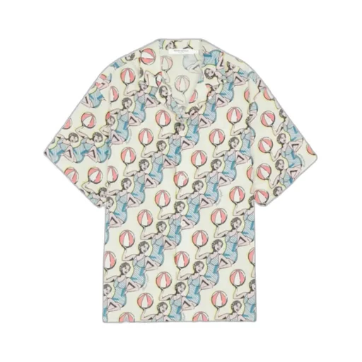 Graphic-Print Cotton Shirt