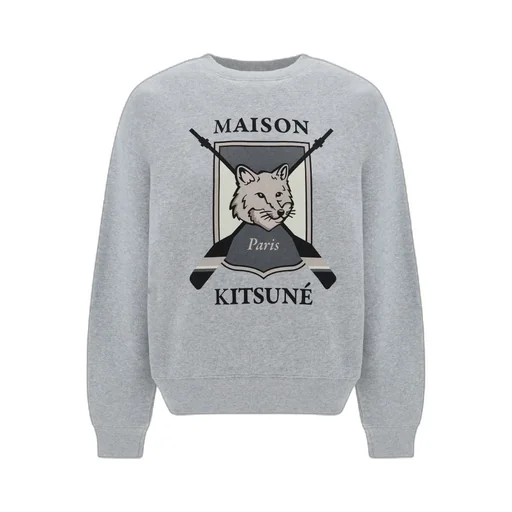 Fox-Printed Crewneck Sweatshirt
