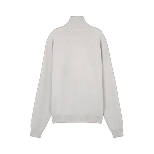 Roll-Neck Fox Head Intarsia-Knit Jumper