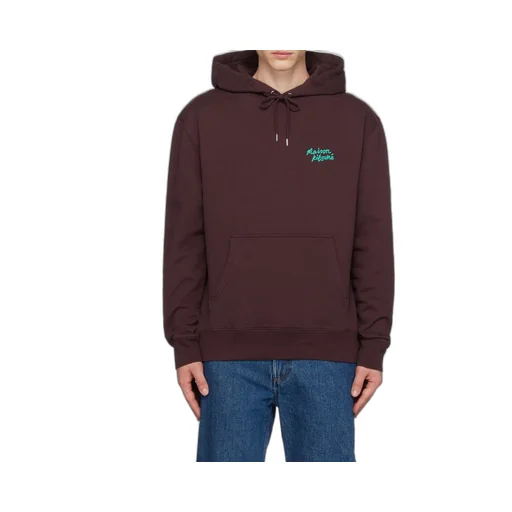 Logo Embroidered Drawstring Hoodie
