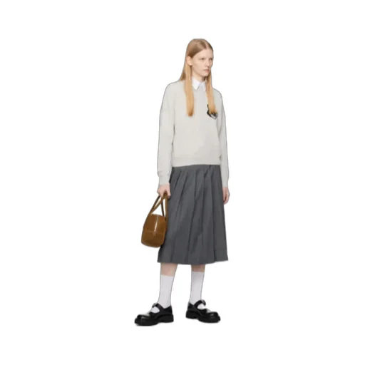 Logo-Intarsia Wool Jumper